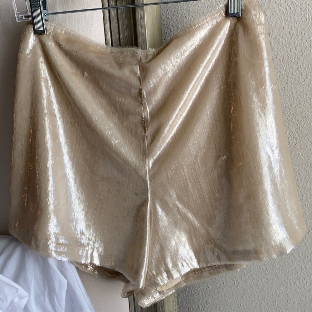 Urban Outfitters metallic shorts